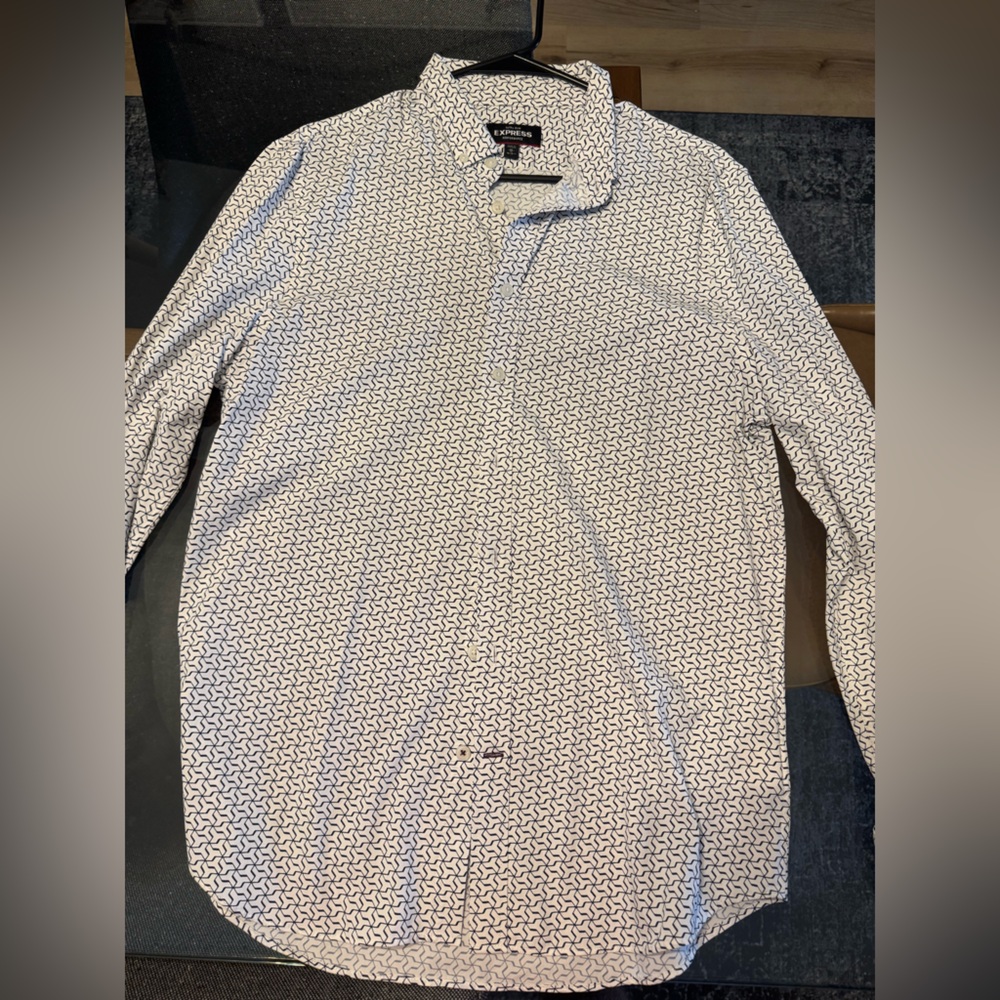 Express performance extra slim button down